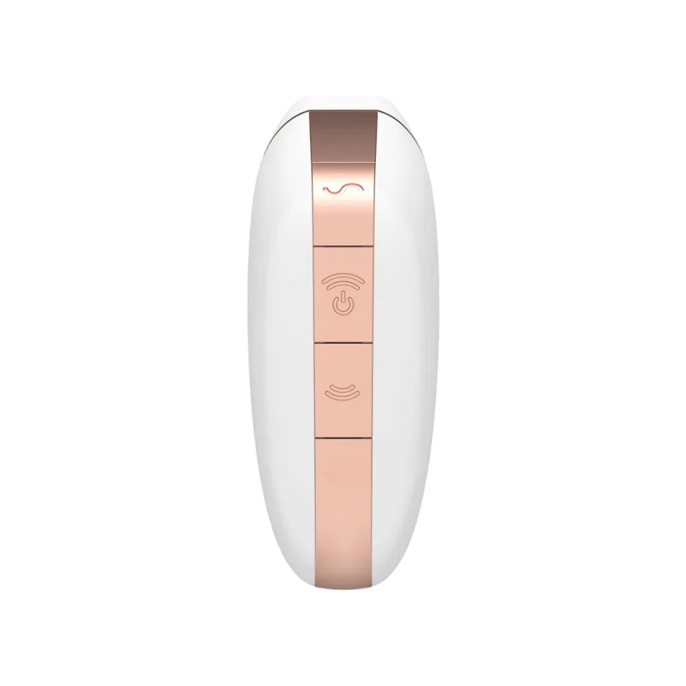 Compact and powerful Satisfyer Love Triangle with soft silicone head