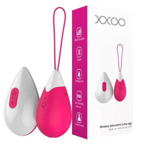 Huevo vibrador recargable Docoo for discreet and powerful stimulation 