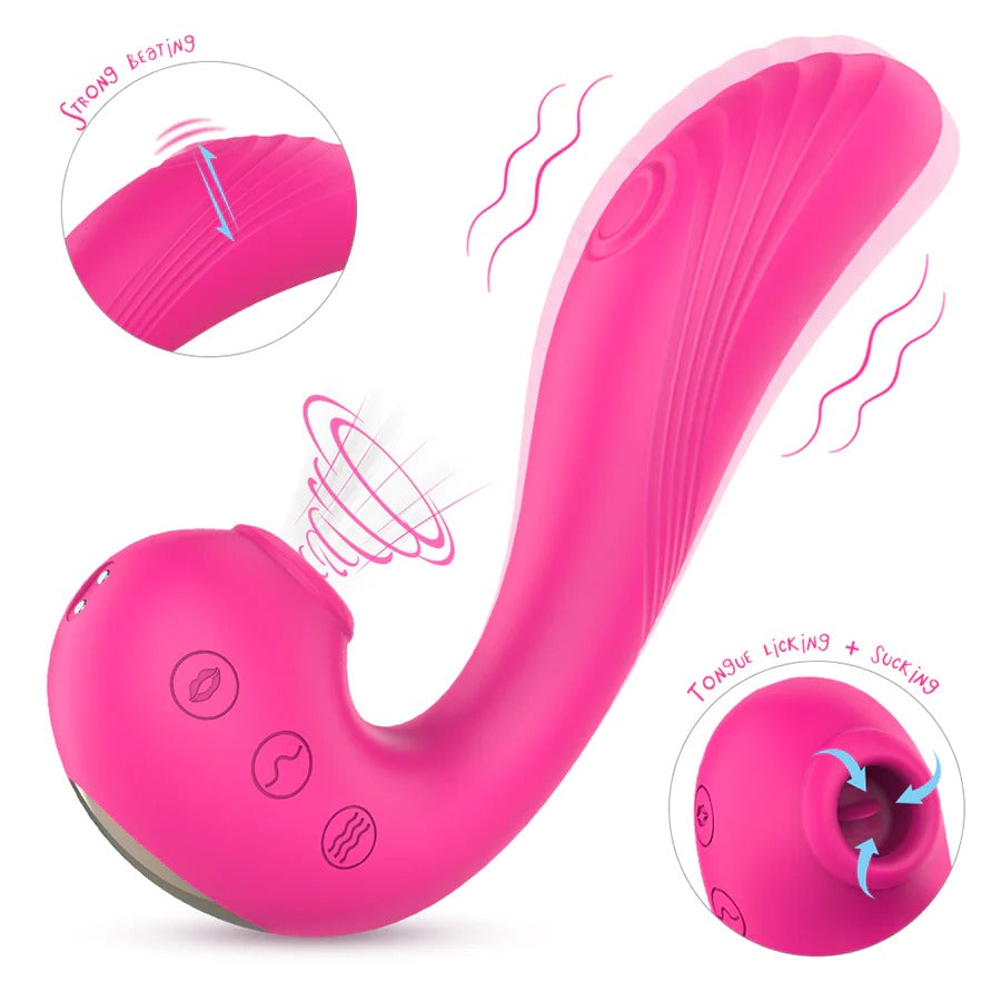  Vibrador Angel Wings Doble Estimulación con materiales suaves y seguros para la piel
