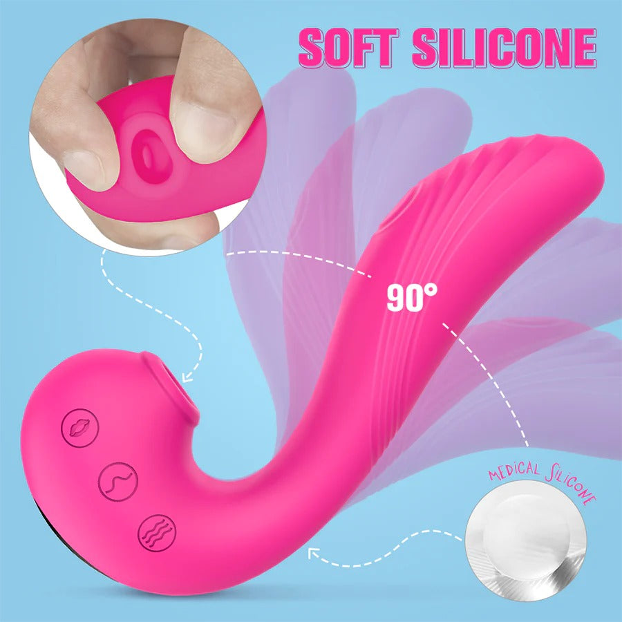 Vibrador Angel Wings Doble Estimulación, a dual stimulation vibrator with unique wing design for ultimate pleasure