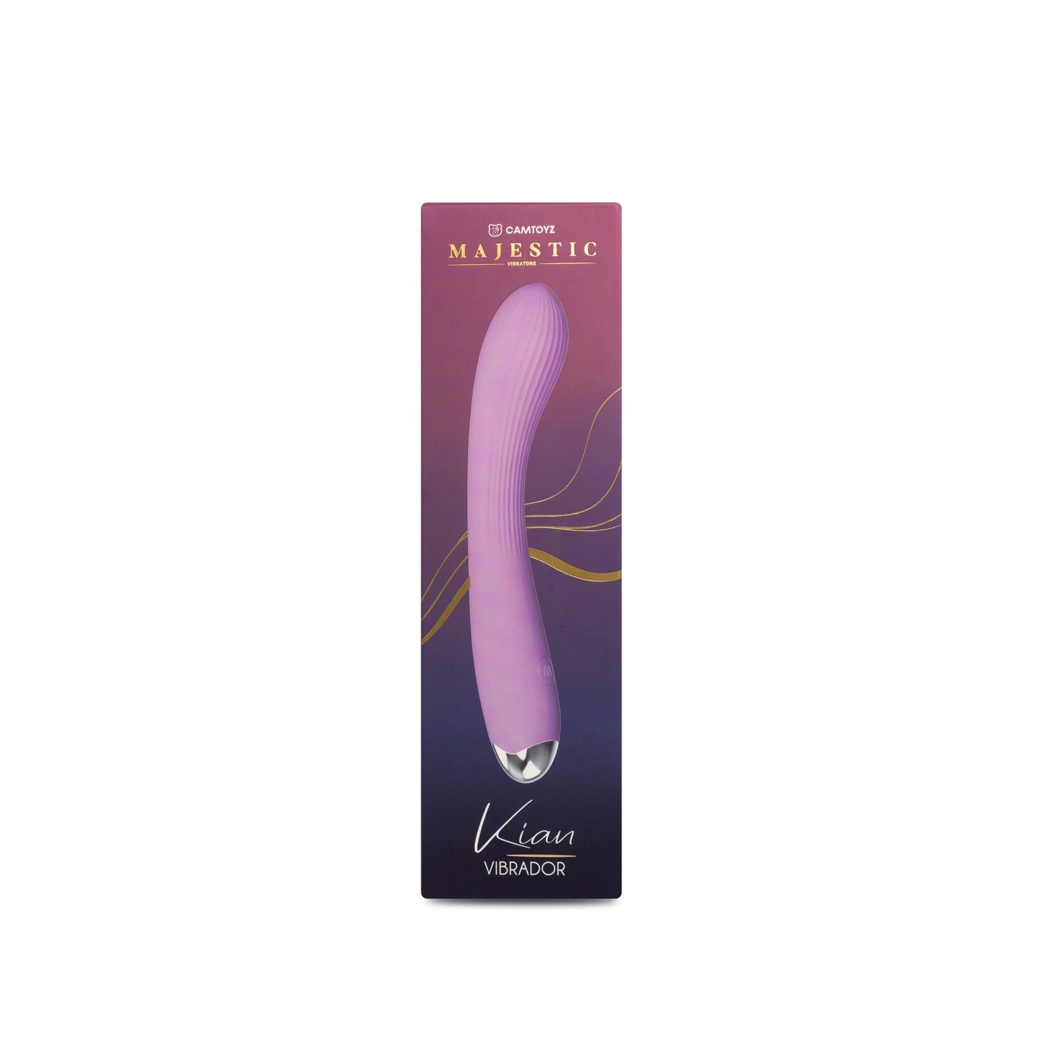 Vibrador Kian Majestic in luxurious rose gold color with multiple vibration settings and textured surface for added pleasure