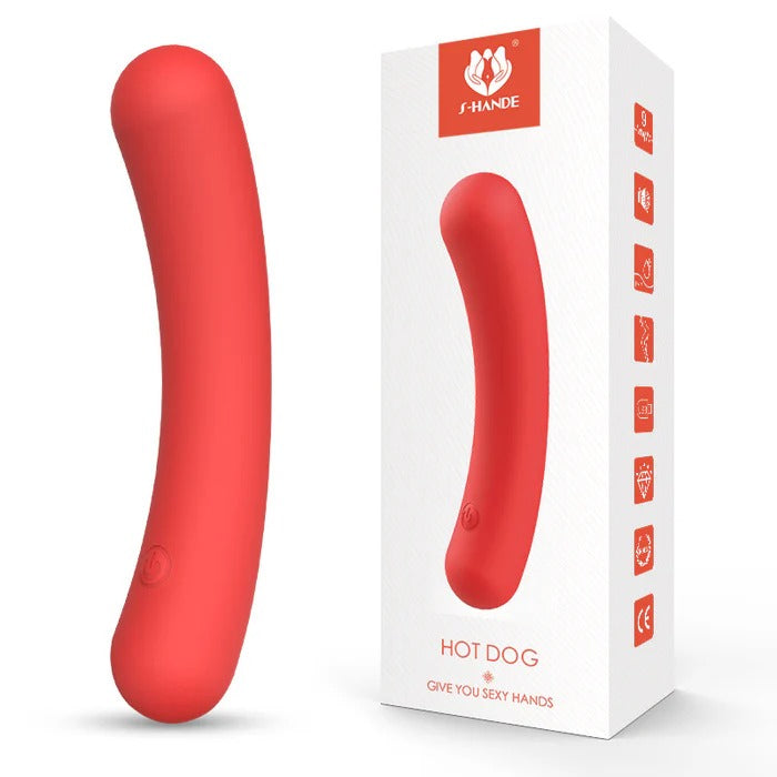 Vibrador Hot Dog para estimulación interna y externa 