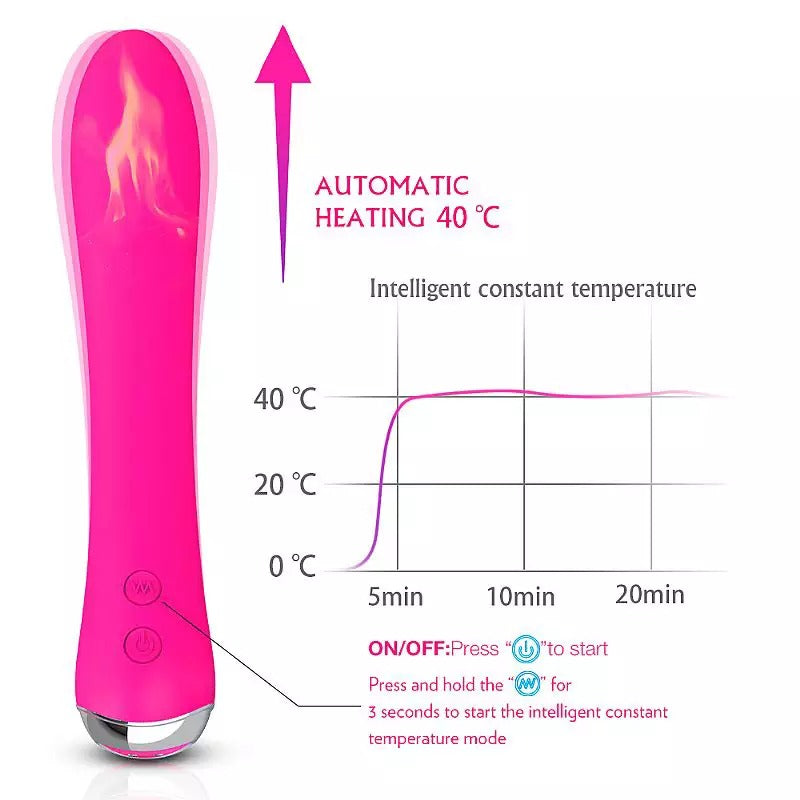 Vibrador Nicola Térmico con 7 modos de vibración y función de calor