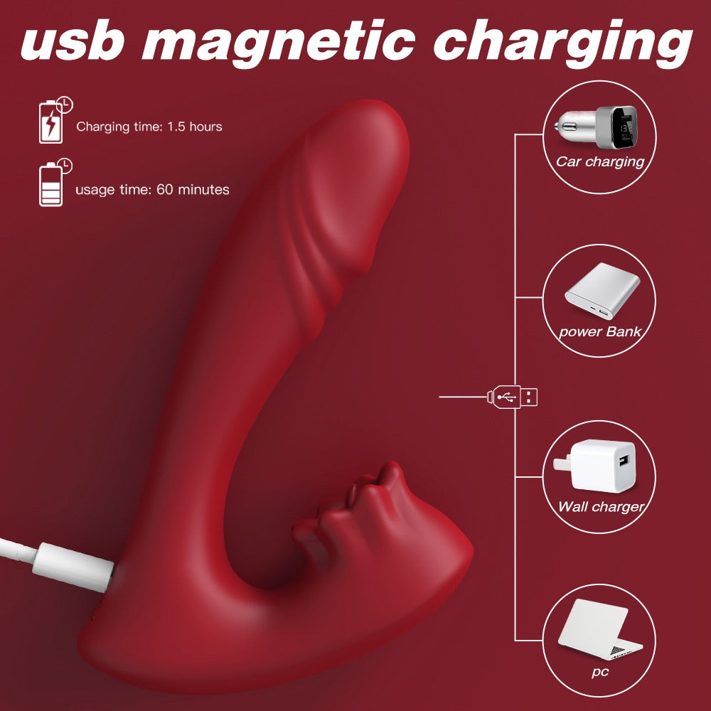 Vibrador Forest Rain Remote Control - Waterproof silicone vibrator with 10 vibration modes