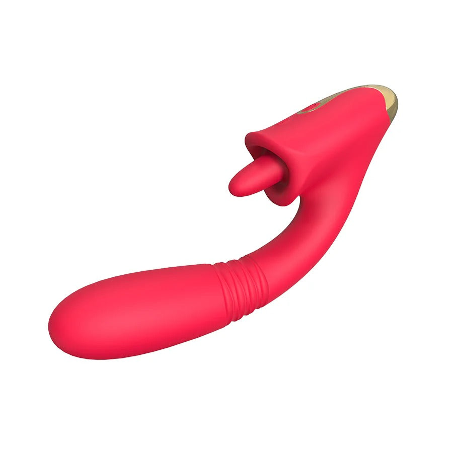 Vibrador de doble estimulación con diseño ergonómico y potente vibración