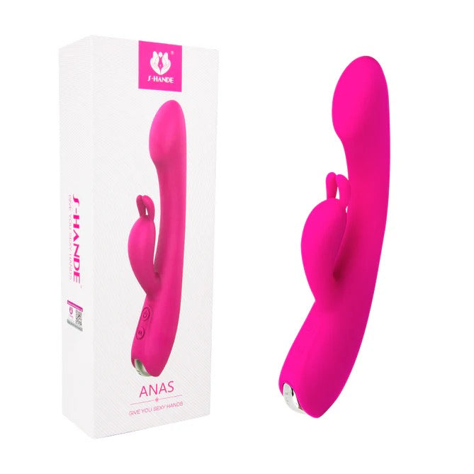 Vibrador para doble estimulación anal y vaginal