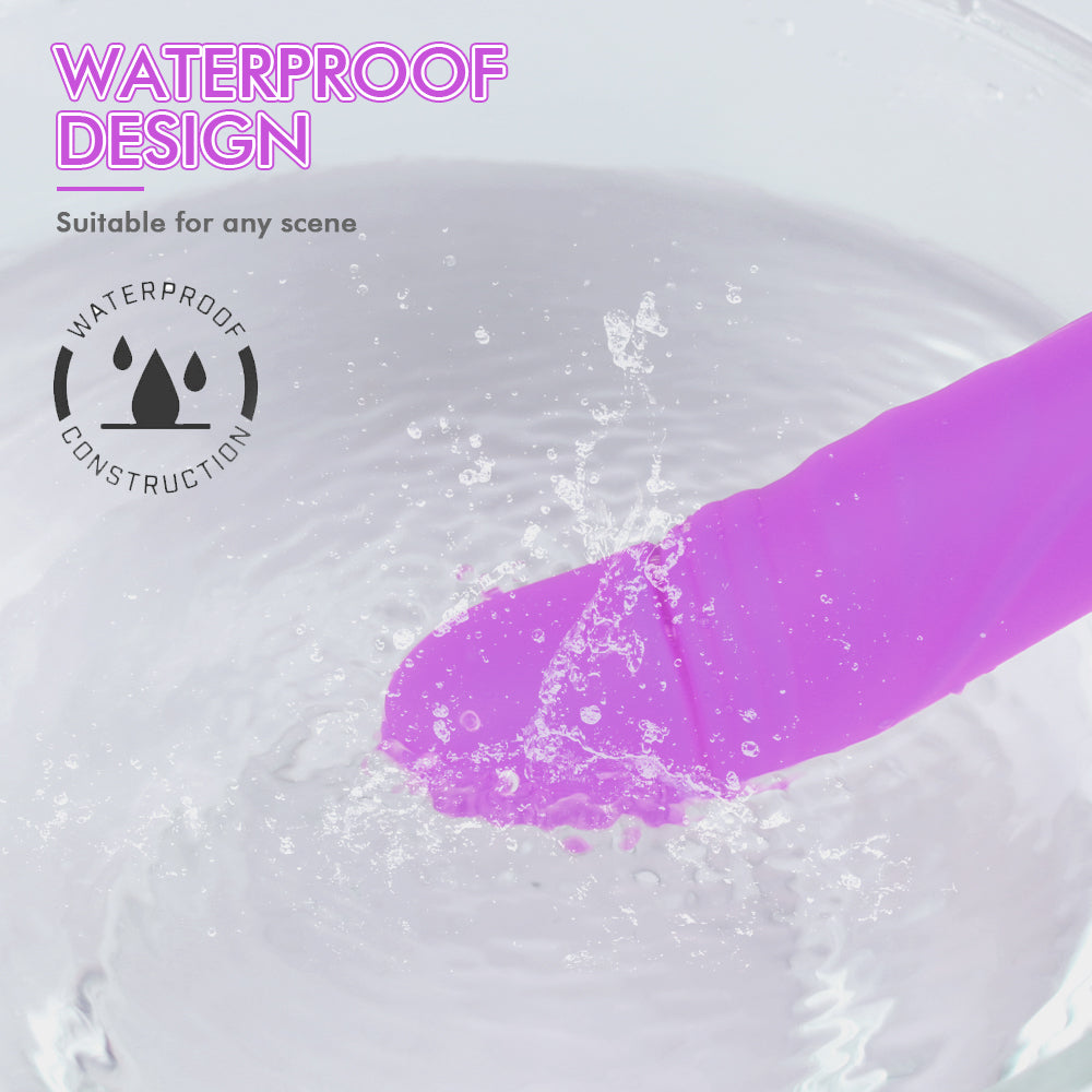 Vibrador Forever Young de silicona suave y textura aterciopelada