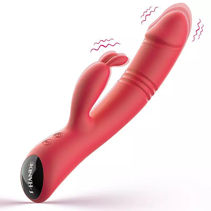 Vibrador Randy de color rosa con diseño elegante y moderno