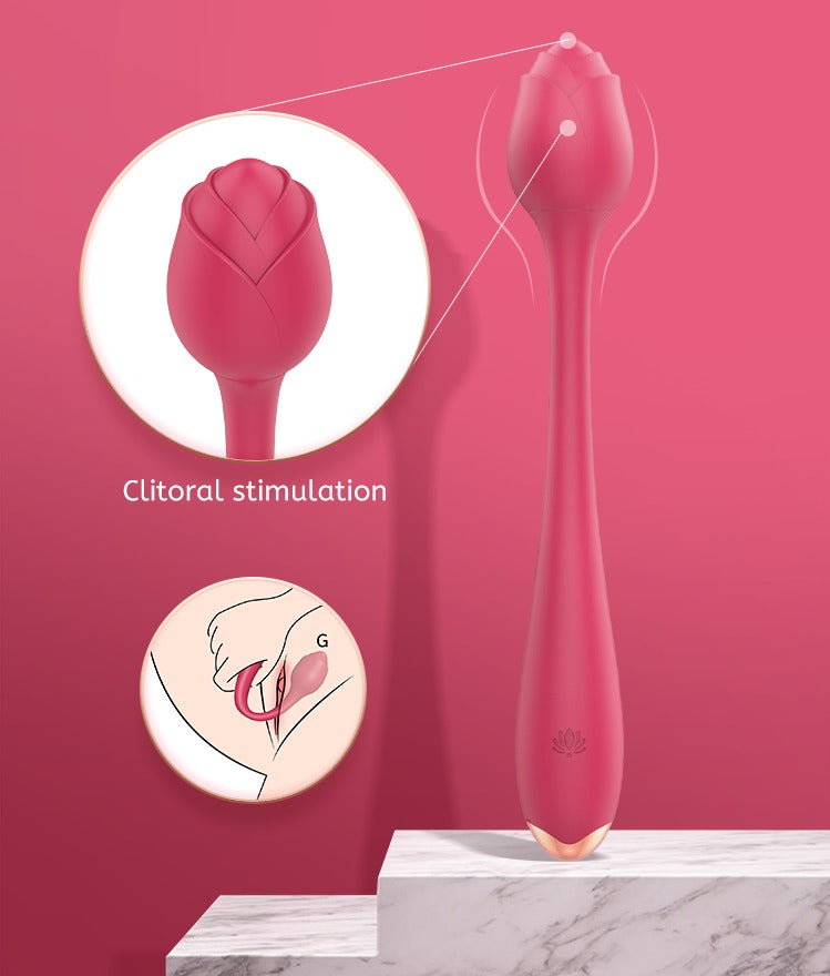 Vibrador Lostus recargable por USB y silencioso para discreción
