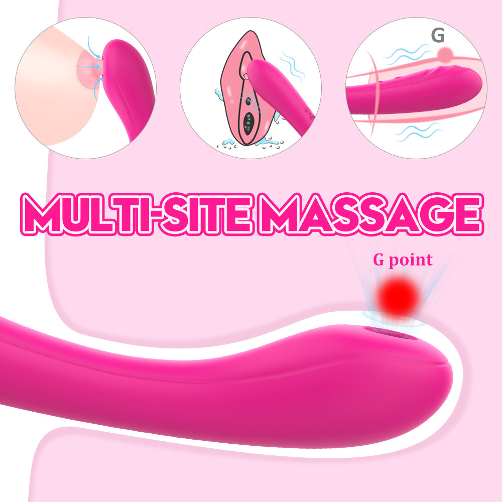 Succionador y Vibrador Charming, un juguete sexual elegante y potente con funciones de succión y vibración para estimulación intensa y placentera