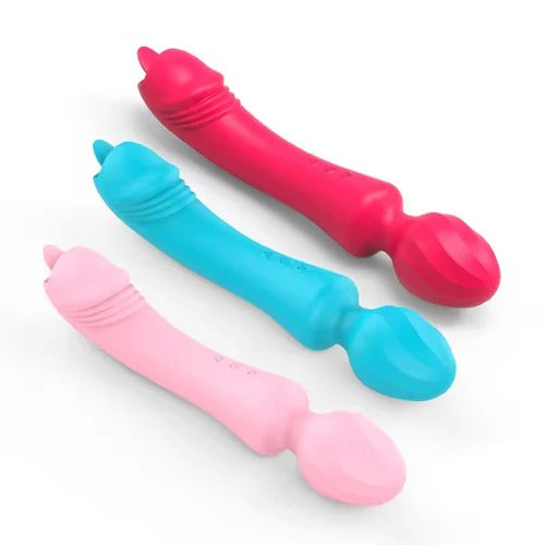 Masajeador Zeus: handheld deep tissue massager with multiple attachments for different muscles and pressure points