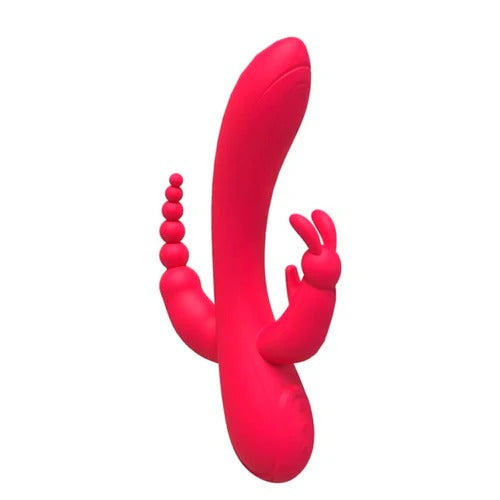 Vibrador Norkys de color rosa con diferentes velocidades de vibración y textura suave para estimulación externa e interna 