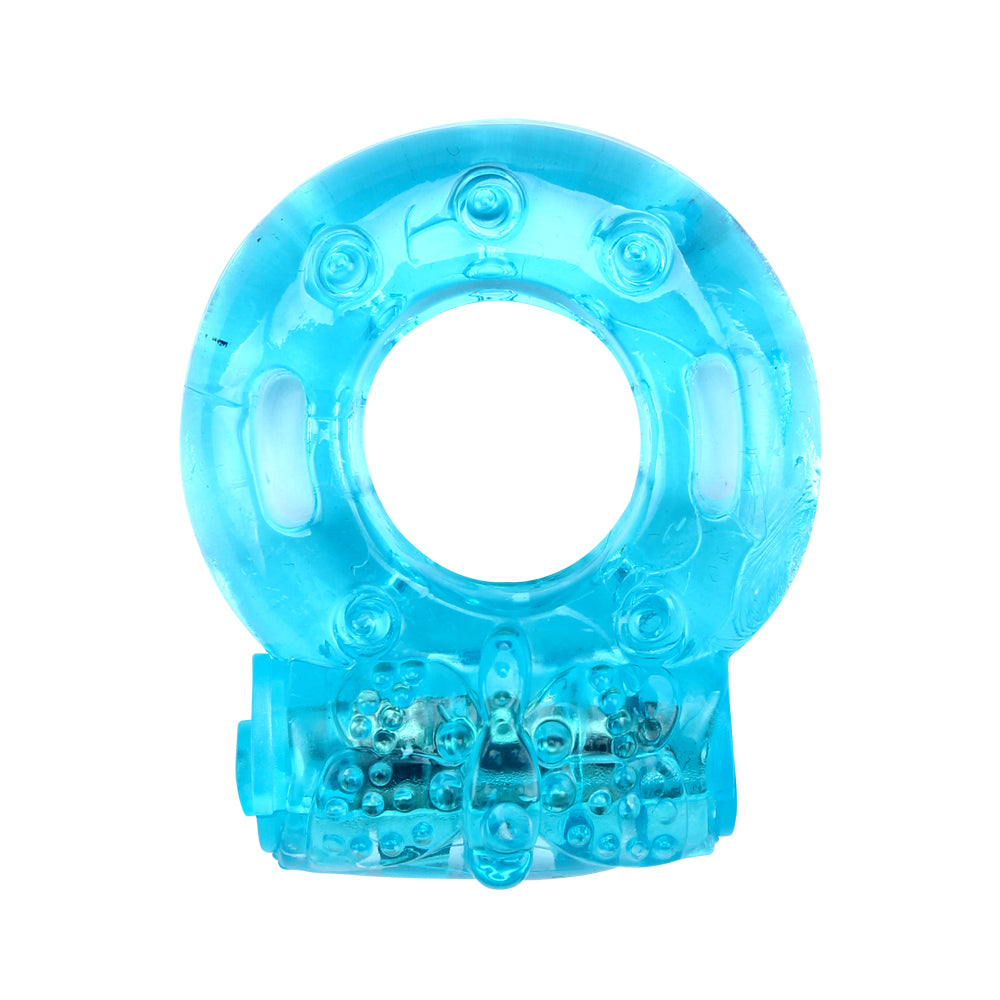 anillo vibrador azul con diferentes modos de vibración