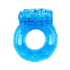 Anillo vibrador azul para parejas que aumenta la estimulación sexual