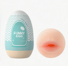###
Huevo Funny con diseño de carita sonriente y ojos grandes