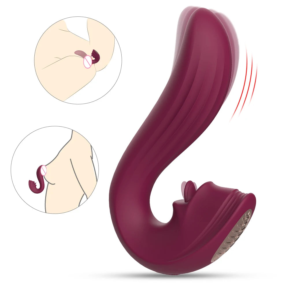  Vibrador Velvet Kiss Punto G y Clítoris con diseño ergonómico y textura suave