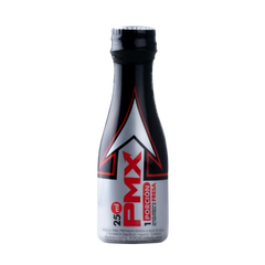 Mini PMX 25 ml product in a clear plastic bottle with a white label and black cap, displayed on a white background, ideal for travel or on-the-go use 