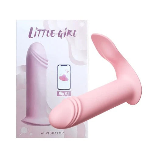 Vibrador Candy App rosa de silicona con control remoto