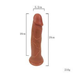 Realistic silicone dildo WINYO RD-73 with lifelike veining and textured balls for added stimulation