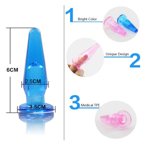  Mini silicone holly plug for anal play with comfortable and discreet size