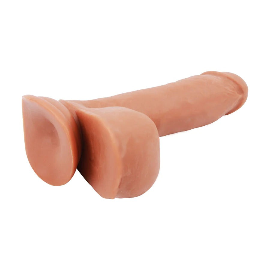 Latin-themed dildo with a firm yet flexible shaft for satisfying penetration experience