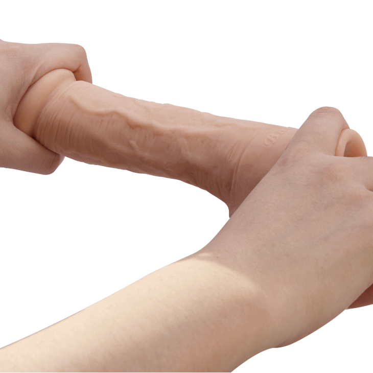 An image of the Dildo Johnson Beautiful Encounter product, a lifelike and luxurious silicone dildo designed for intimate pleasure and satisfying encounters