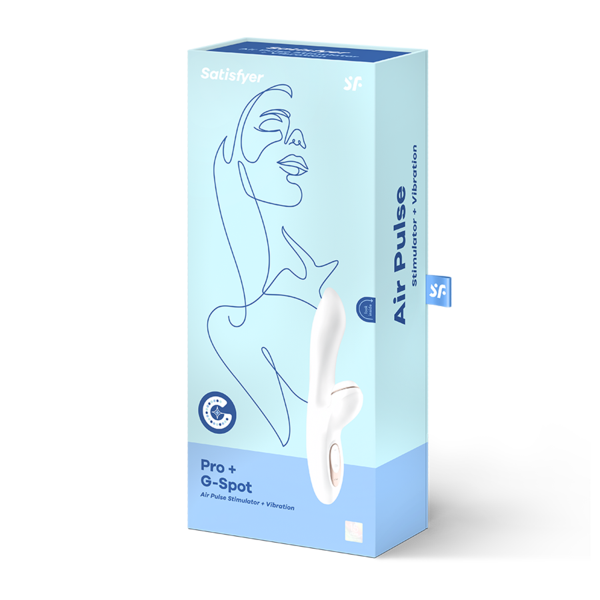 Alt text: The SATISFYER PRO+ G-SPOT, a sleek and powerful product designed for G-spot stimulation and ultimate pleasure for women