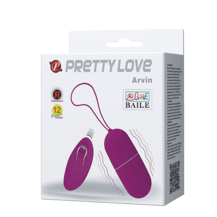 Huevo vibrador Arvin Pretty Love, un juguete sexual discreto y potente para estimulación íntima
