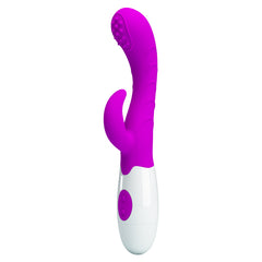 Dual-stimulating Vibrador Arthur Pretty Love with rabbit ears and textured shaft for intense and customized stimulation