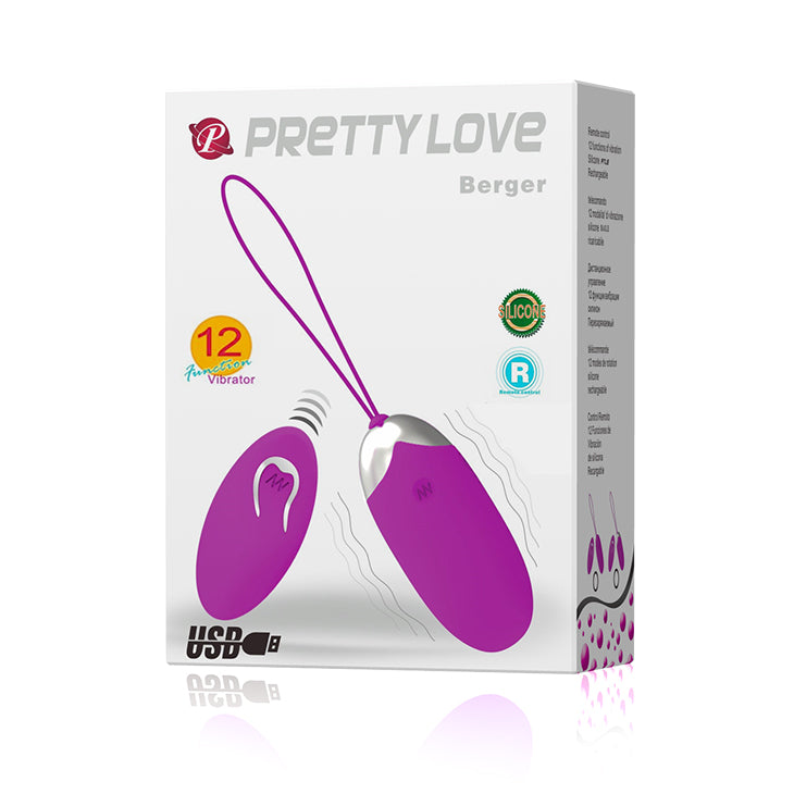 Wireless vibrating egg with remote control by Pretty Love brand