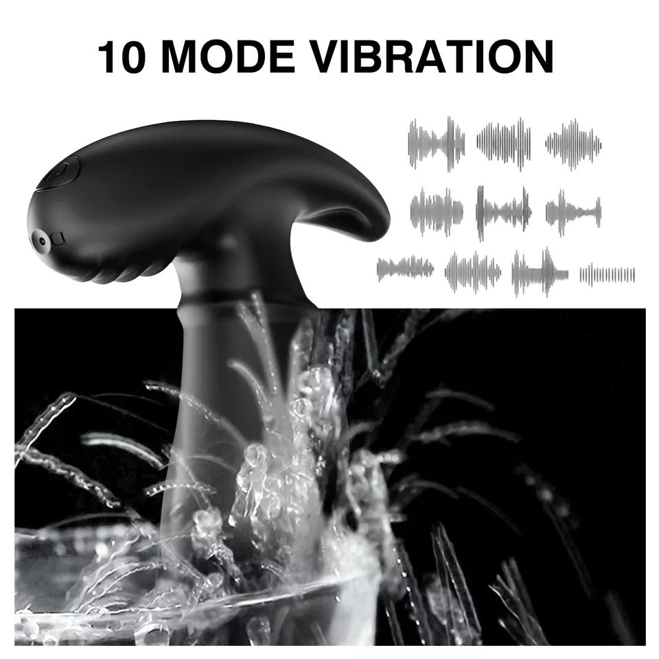 Rechargeable prostate massager with remote control for customizable experience