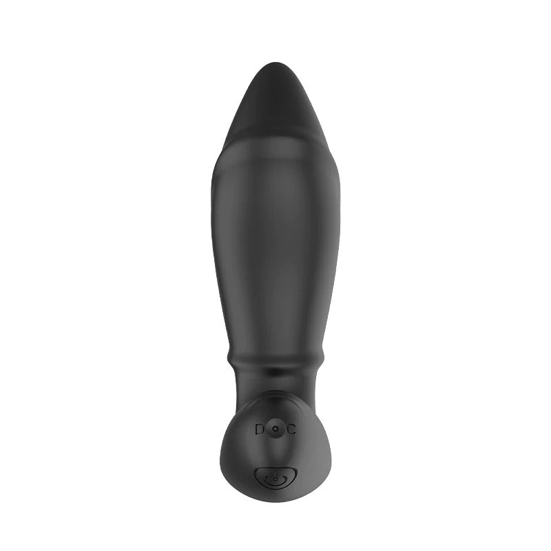 Silicone prostate vibrator with curved design for precise and comfortable use