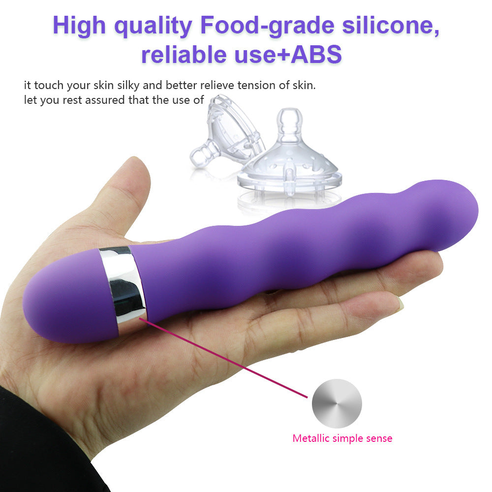 A close-up image of the VIBRADOR CURLY, a sleek and modern product with a unique and curly design, perfect for a satisfying and pleasurable experience