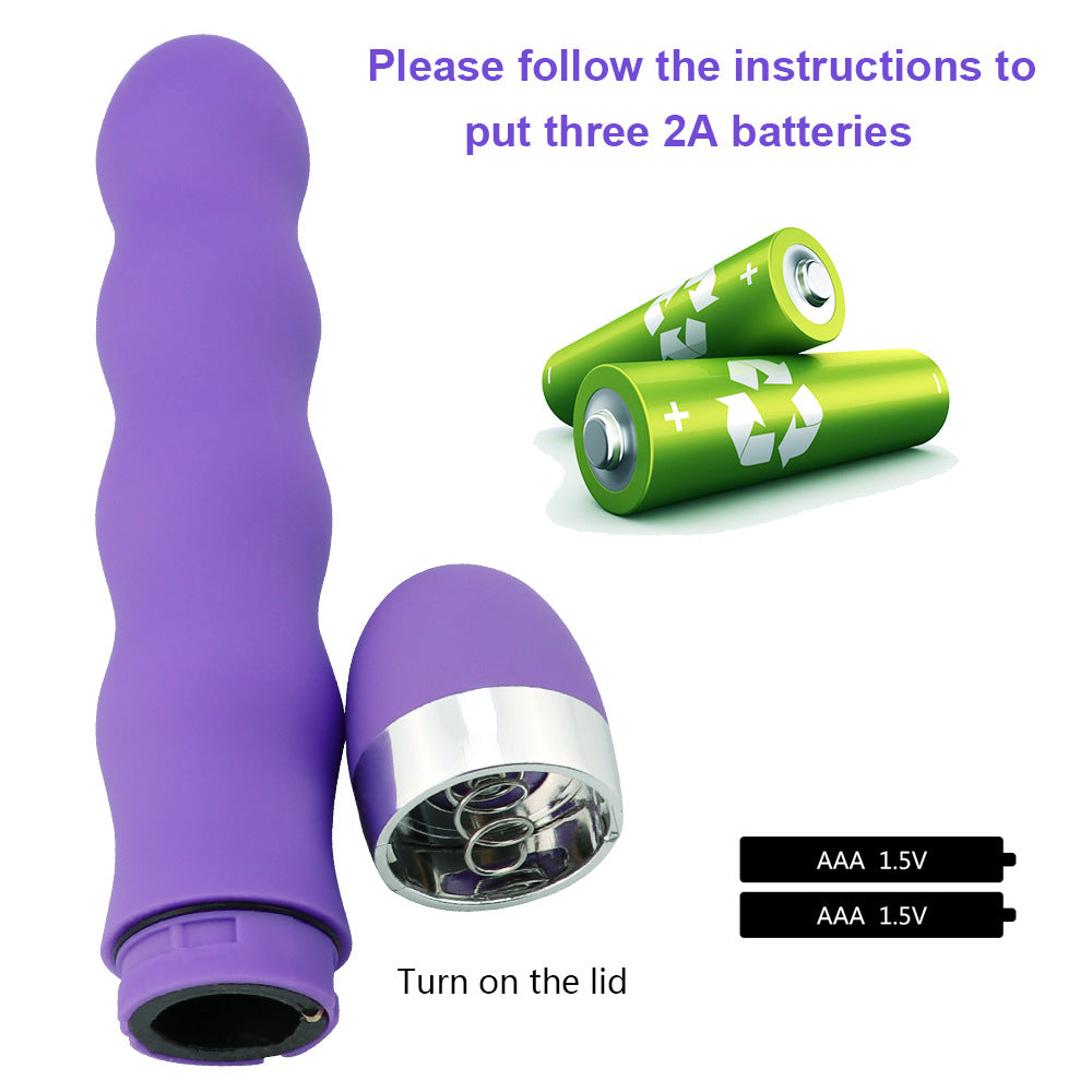 The Vibrador Curly features a curved shape and multiple vibration modes