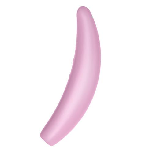 Smartphone-controlled Satisfyer Curvy 3+ App-Enabled Pressure Wave Vibrator for Intense Stimulation