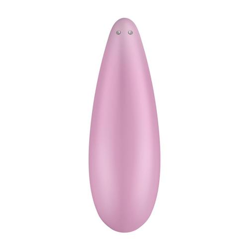 White Satisfyer Curvy 3+ Con App vibrator with touch-free pressure wave stimulation