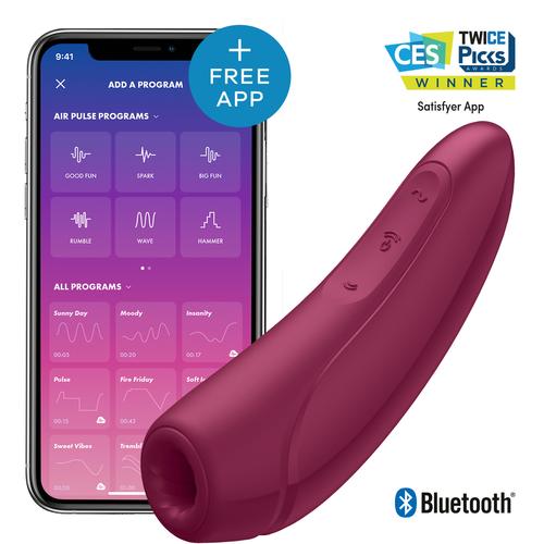 Satisfyer Curvy 1+ con app sex toy with sleek design and powerful vibrations