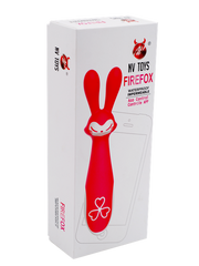  Close-up of the FIREFOX VIBRADOR with textured surface and ergonomic handle for comfortable grip during use