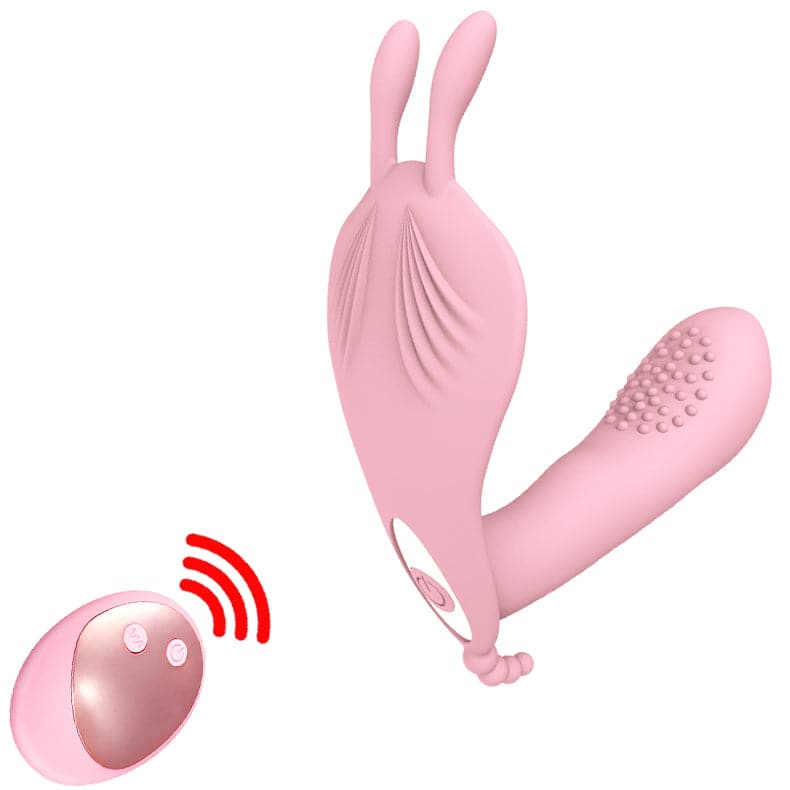 Jenny Rabbit Wearable Vibrator in pink, designed for hands-free pleasure