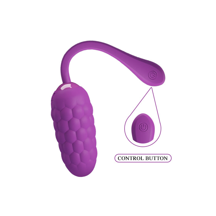 Alt text: HUEVO PRETTY LOVE MARINA 12 FUNCIONES, a versatile, remote-controlled vibrating egg with 12 powerful functions for pleasurable stimulation