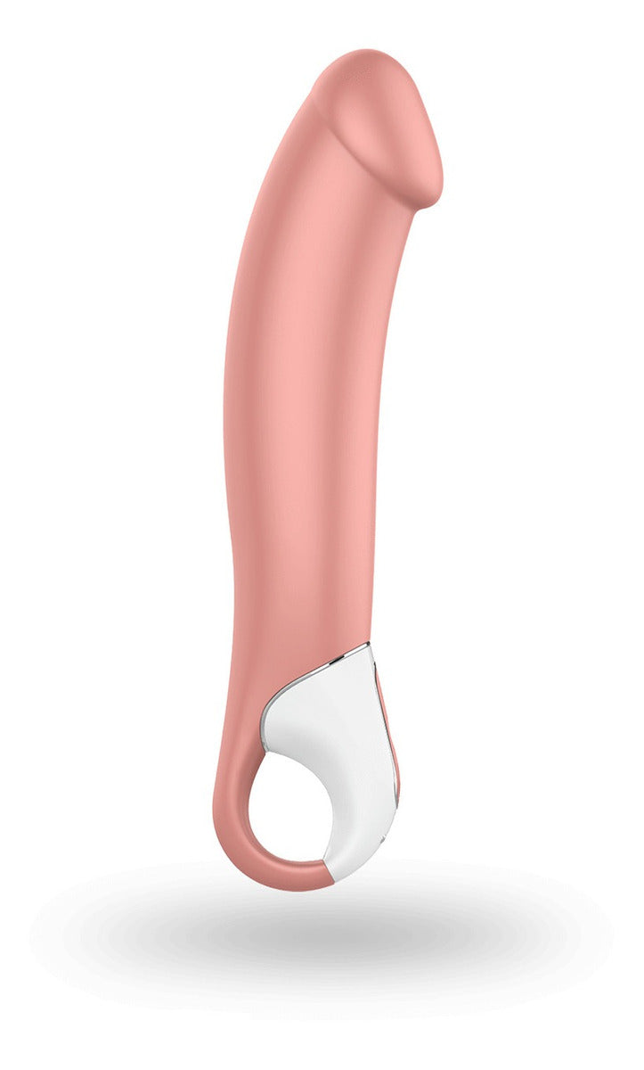  Close-up image of the soft, skin-like texture of the Satisfyer Master Vibes Piel vibrator 