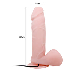 Vibrador Oliver Multivelocidades de Rotación con textura realista y motor silencioso