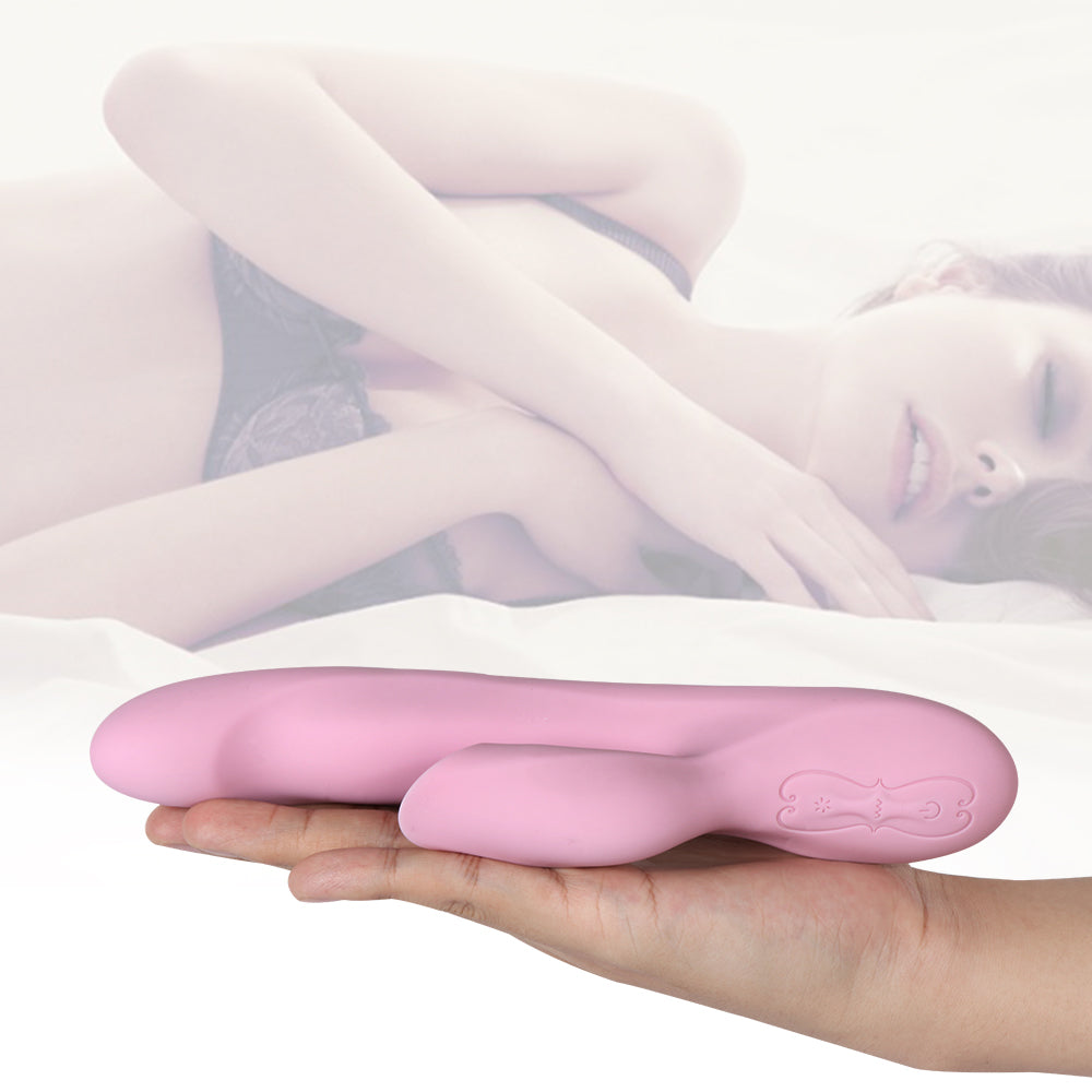 Silicone pearl licking vibrator with 360-degree rotating tongue for exquisite sensations