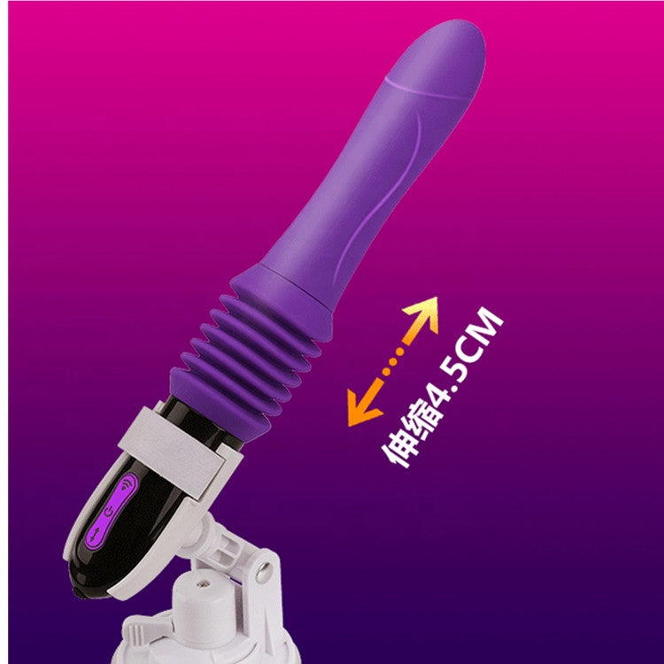 A man and woman using the telescopic sex machine together, showing its versatility