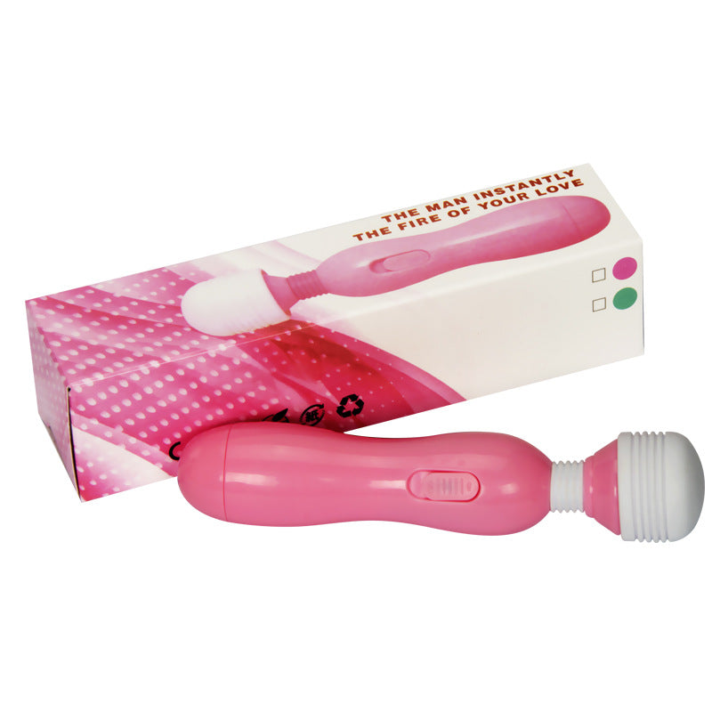 Close-up of VIBRADOR WAND ARES in Black, showing the sleek and ergonomic design