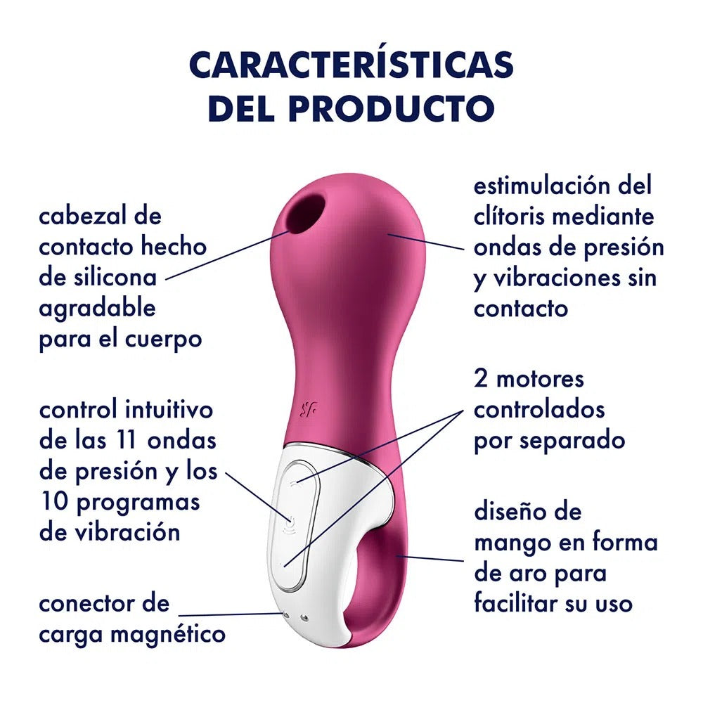 Satisfyer Lucky Libra with travel lock feature for on-the-go use