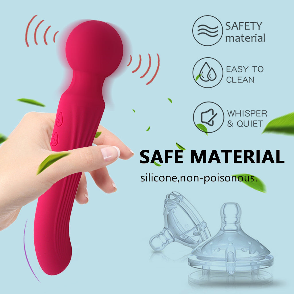  YULA massager wand with ergonomic handle for comfortable and easy use