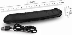  Close-up image of the soft and textured surface of the Winyi Terry Vibrador for added comfort