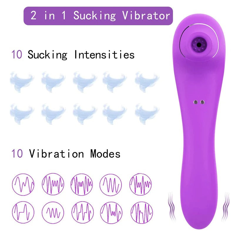 Succionador Sucking Dual in action with LED display and adjustable suction levels