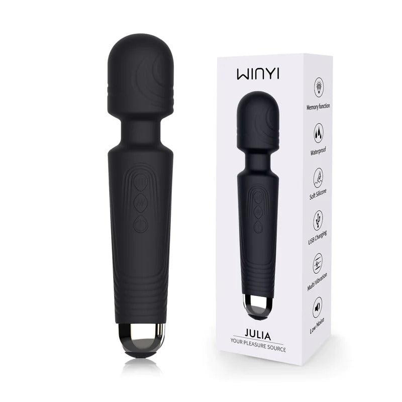 Winyi Julia Masajeador Wand providing deep tissue massage for relaxation and pain relief